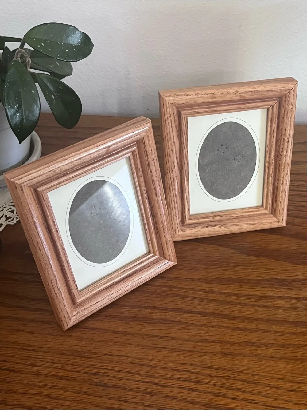 Classic Wood Photo Frame Set - Natural Brown